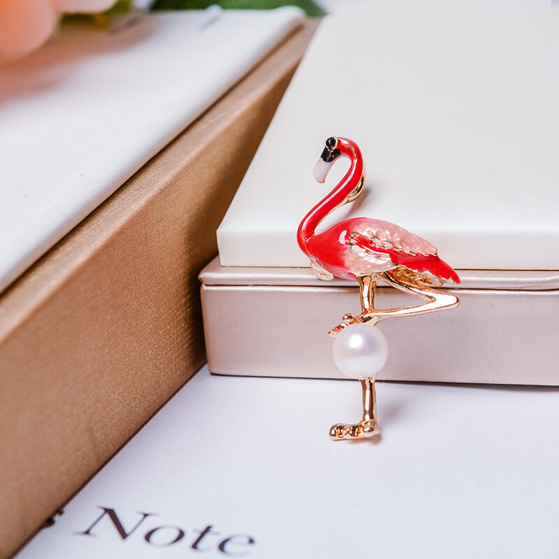 #AB074 Flamingo Corsage