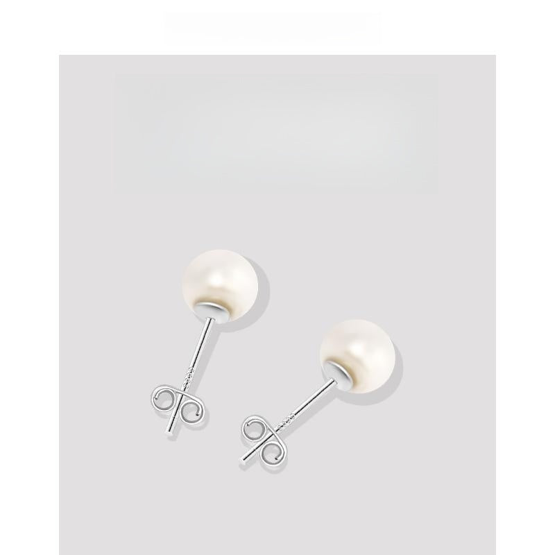 #AB129 Round Pearl Earring