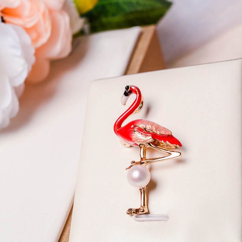 #AB074 Flamingo Corsage