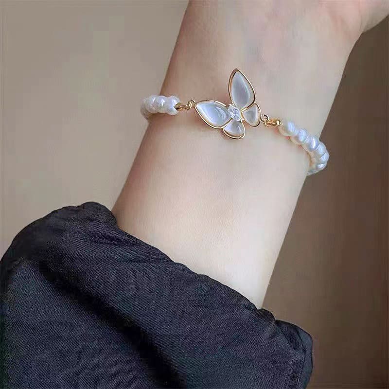 #AB040 Butterfly Pearl Bracelets