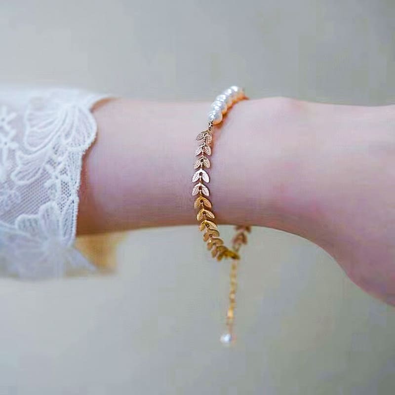 #AB158 Wheat Pearls Bracelet