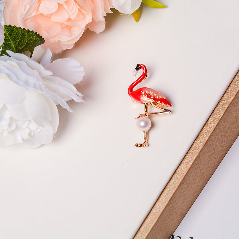 #AB074 Flamingo Corsage