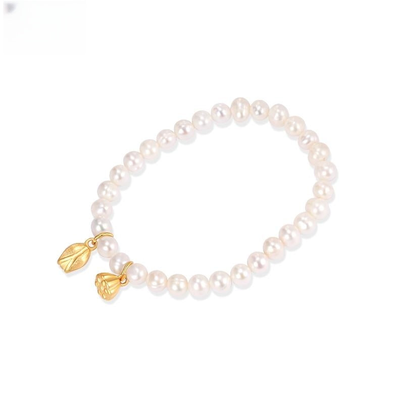 #AB093 Lily Pearl Bracelets