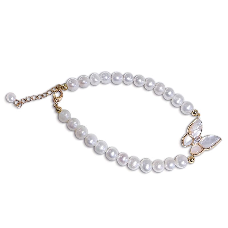 #AB040 Butterfly Pearl Bracelets