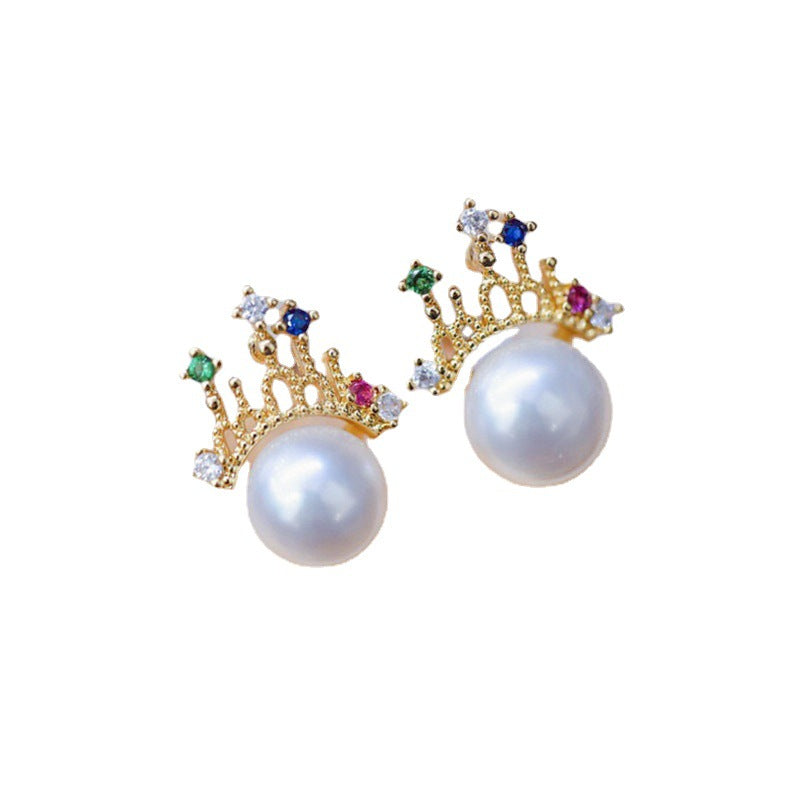 #AB048 Castle Pearl Earring