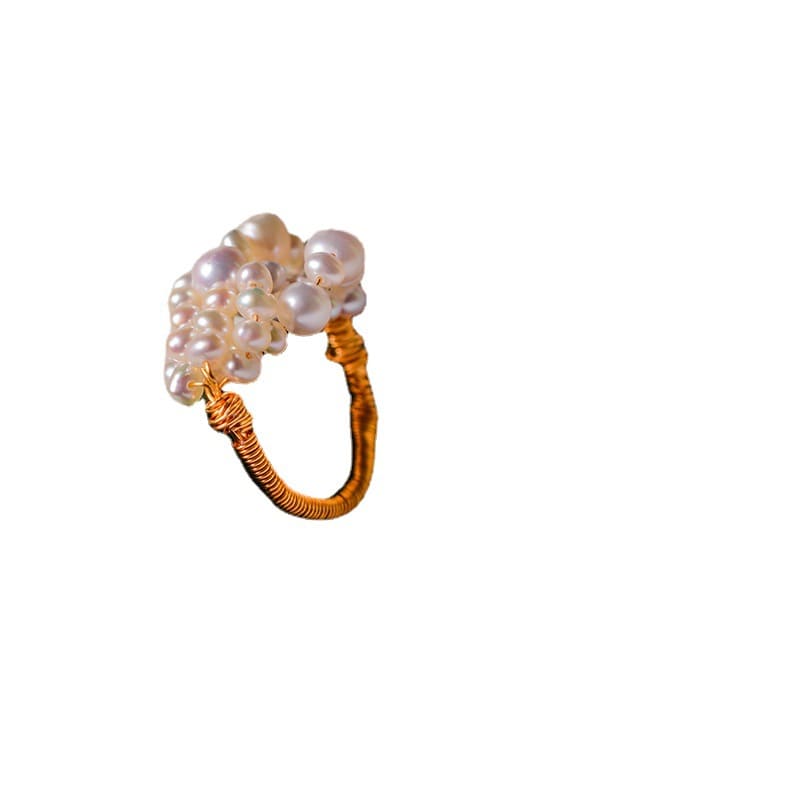 #AB056 Courtly Vintage Pearl Ring