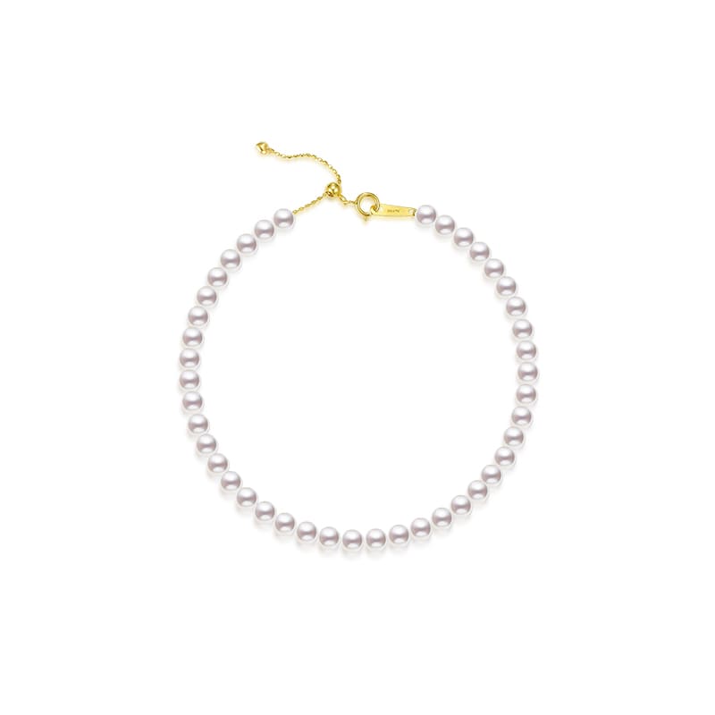 #AB022 Akoya White Speck Pearl Bracelet