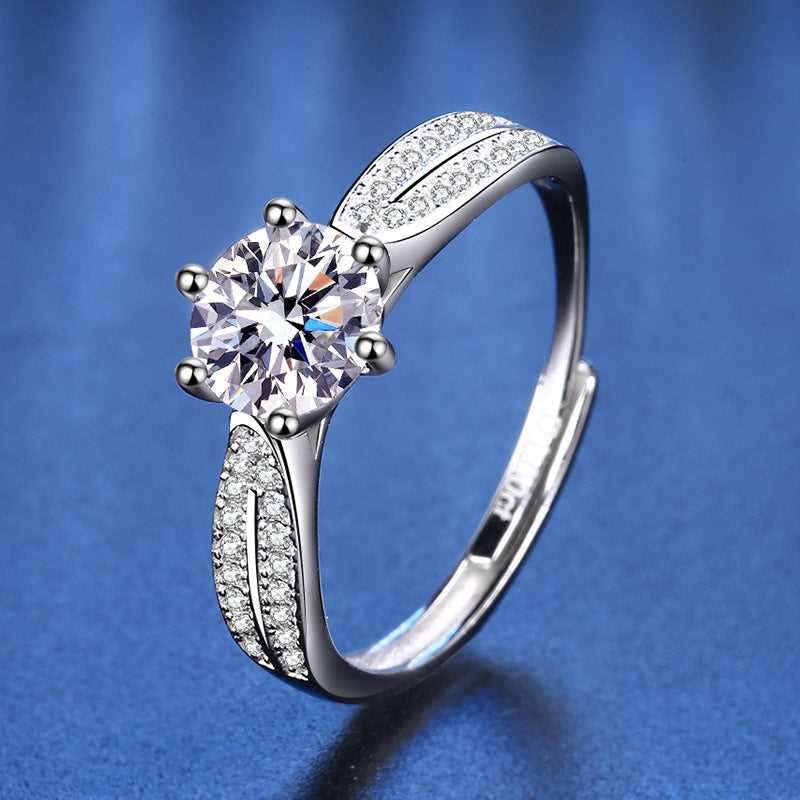 Moissanite Ring 1 Carat S925 Starlight Queen