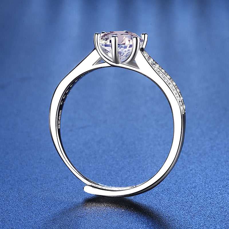 Moissanite Ring 1 Carat S925 Starlight Queen