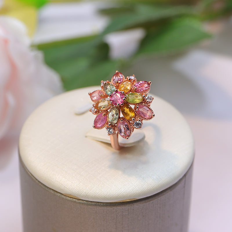 #AB173  Natural Brazilian Tourmaline Ring