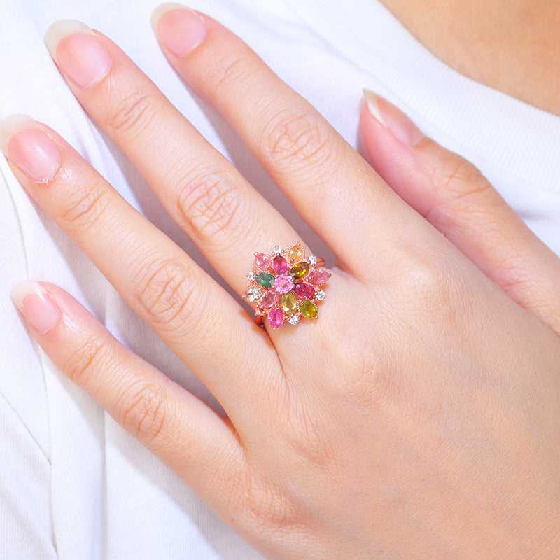 #AB173  Natural Brazilian Tourmaline Ring