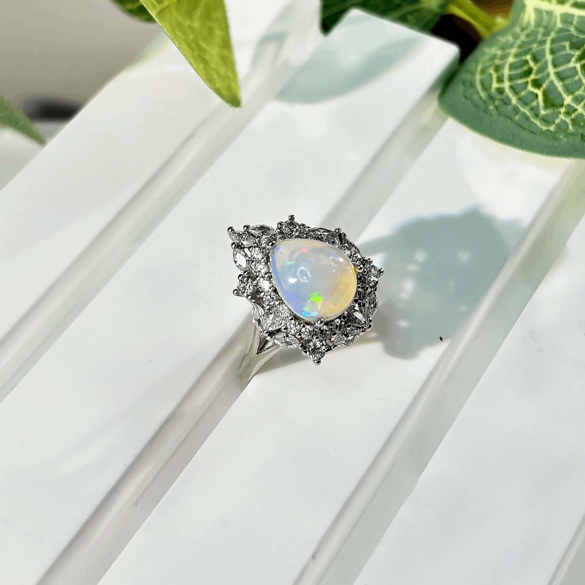 #217 Opal Ring in Silver