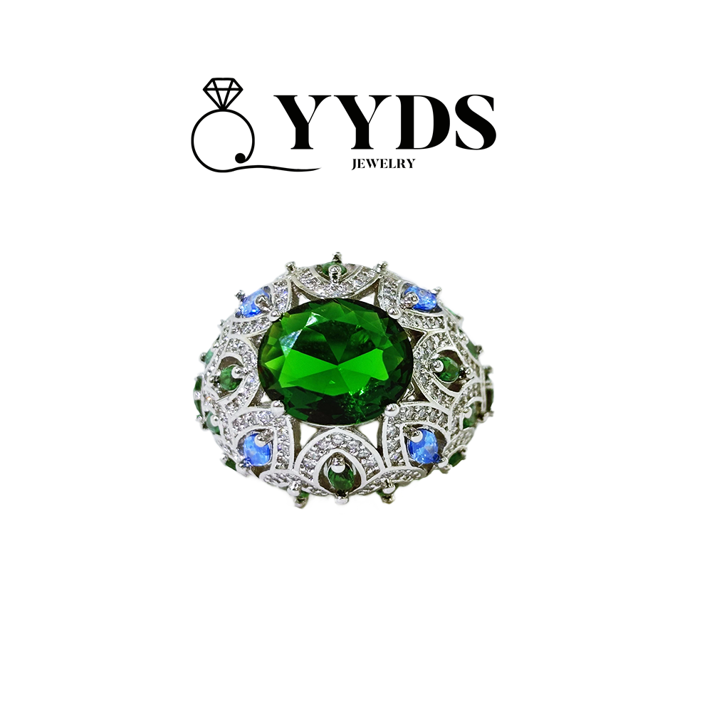 #AB070 Emerald Birthstone Tanrus Ring