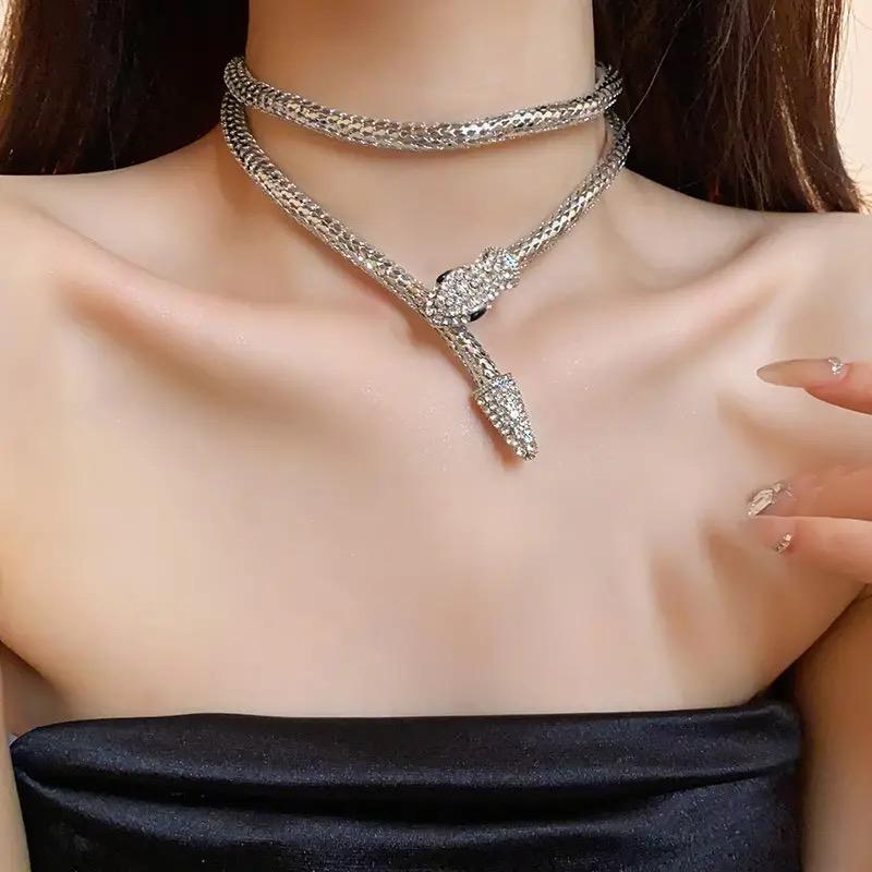 #AB140 Snakehead Style Bracelet Necklace for Women Synthetic Jewelry