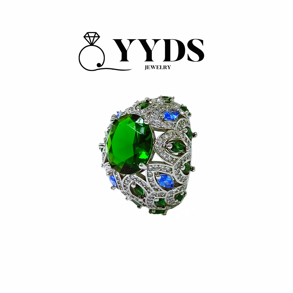 #AB070 Emerald Birthstone Tanrus Ring