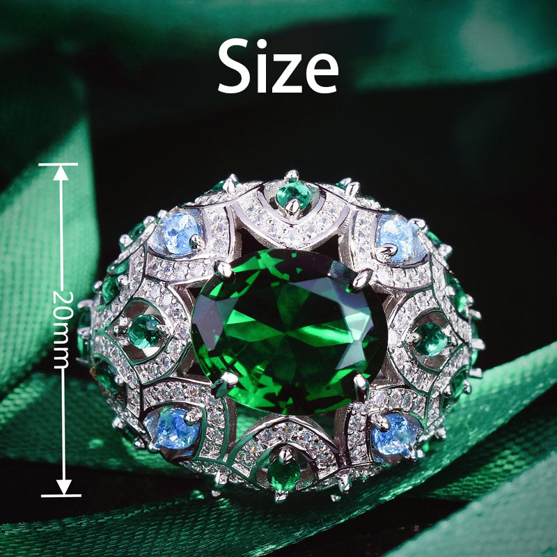 #AB070 Emerald Birthstone Tanrus Ring