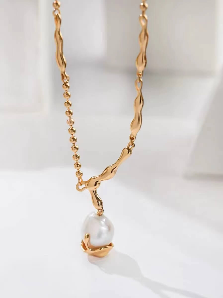 #AB077 Fruits of Life Pearl Necklace