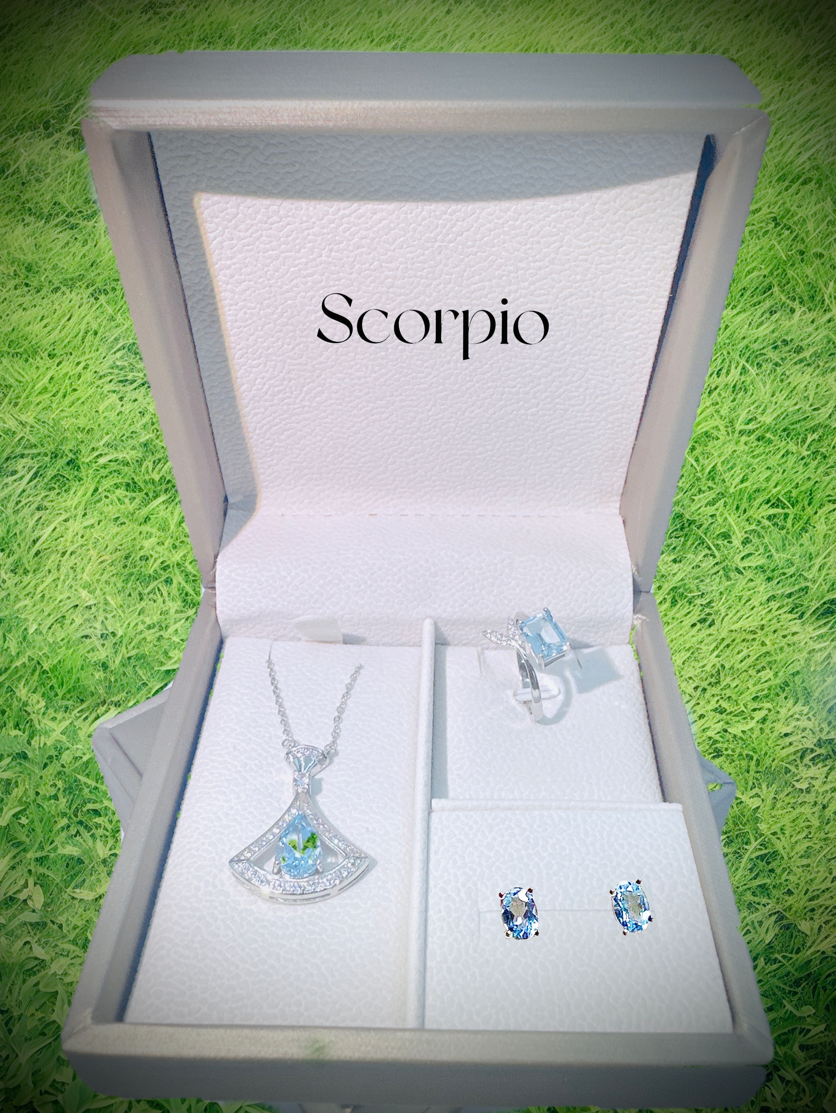 #AB131 Scorpio Lucky Stone Topaz Set