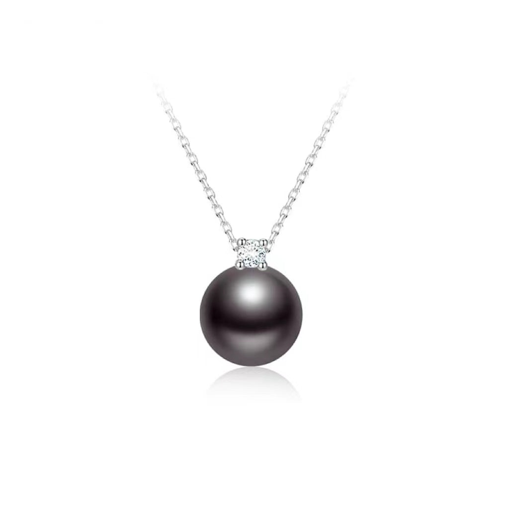 #AB145 Tahitian Princess Diane  Round Pearl Pendant