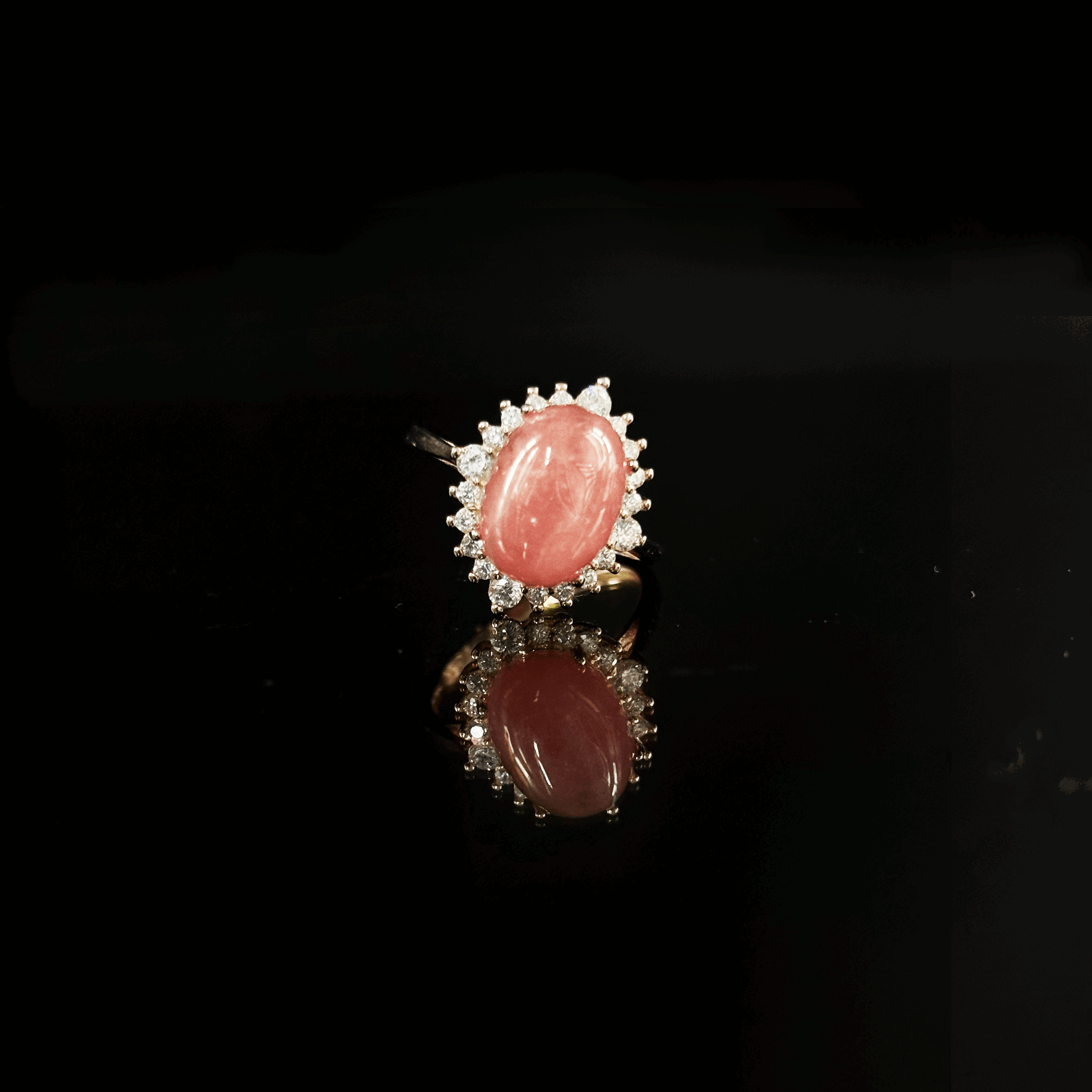 #124 Natural Rhodochrosite Ring