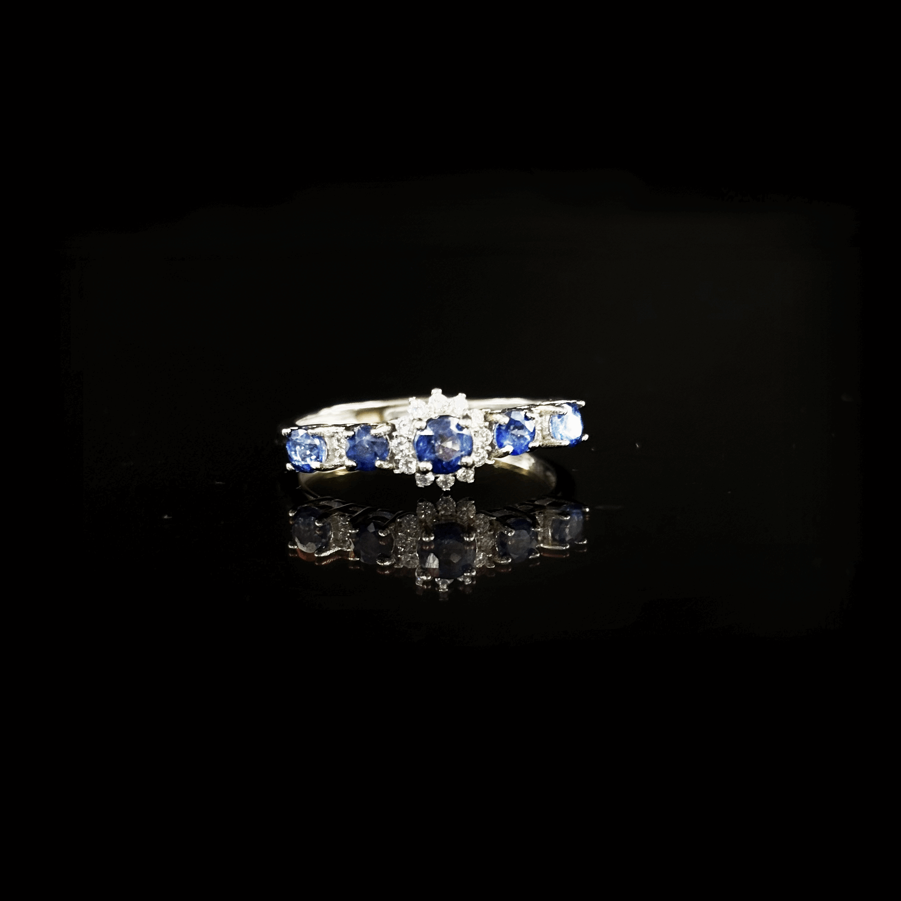 #131 Sapphire and silver ring