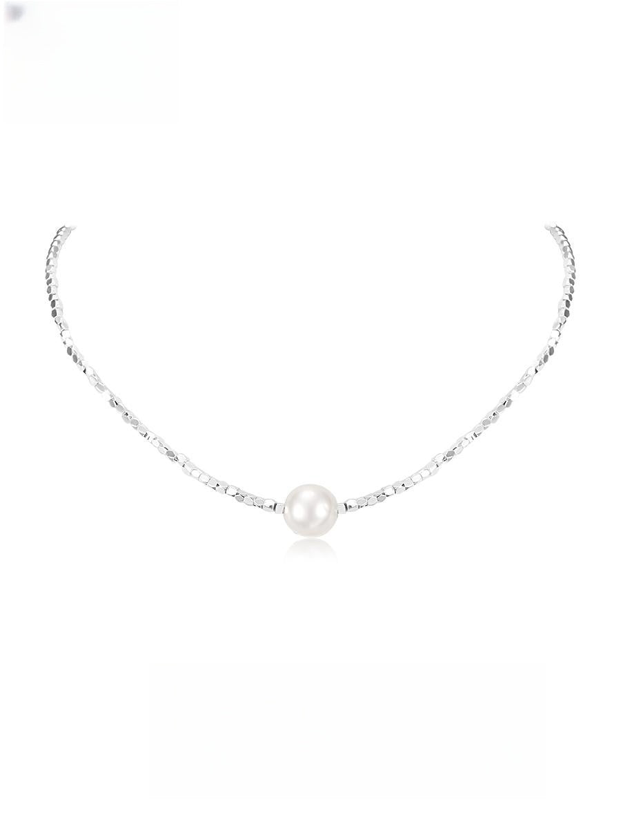 #AB037 Broken Silver Pearl Pendant