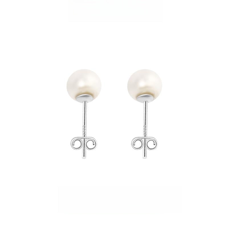 #AB129 Round Pearl Earring