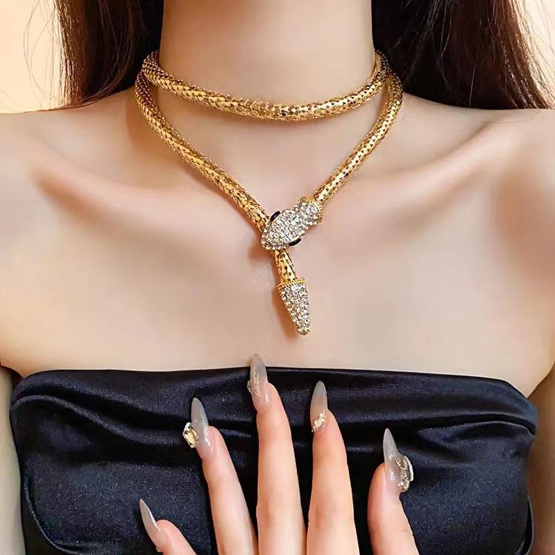 #AB140 Snakehead Style Bracelet Necklace for Women Synthetic Jewelry