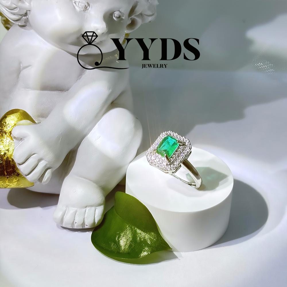 #AB033 Birthstone gemini Emerald 2 Carat Ring